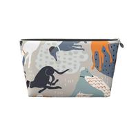 Levrieri carini, Borsa da toilette Borsa per trucco Borsa per cosmetici Borsa da toilette da viaggio portatile