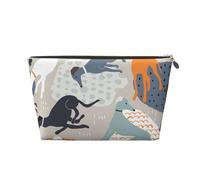 Levrieri carini, Borsa per il trucco Borsa per cosmetici Borsa da toilette da viaggio portatile Borsa da toilette