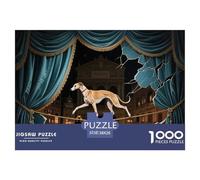 Levrieri italiani La Scala, Milano Puzzle in Legno Impermeabile DIY Puzzles Da 1000 Pezzi Per Adulti Impossibili Giochi Di Impegnativi