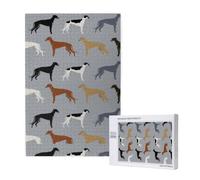 Levrieri Versione Grande Cani Colori del Mantello del Levriero, Puzzle da 1000 Pezzi Gioco di Puzzle per Adulti Puzzle Impegnativi, Puzzle a Puzzle