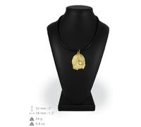 Levriero afgano tipo 2 - collana rivestita d’oro, alta qualità Art Dog IT