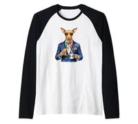 Levriero dalla Sicilia Cane Tazza caffè Italia Bandiera Maglia con Maniche Raglan