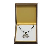 Levriero irlandese 2 - collana rivestita in argento, in una scatola, Art Dog IT