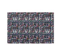 Levriero Italiano Floreale I migliori Cani e Fiori Blu Navy, Puzzle da 1000 pezzi, puzzle in legno per tutta la famiglia, decorazione da parete per adulti e ragazzi