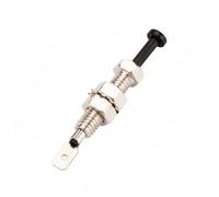 LEVSEB 20 A 12 VDC 8 mm ON (OFF) attualmente pulsante, auto, bagagliaio, cofano, allarme, cappa di sicurezza, interruttore porta, con perno nero e corpo in metallo, PIN-7