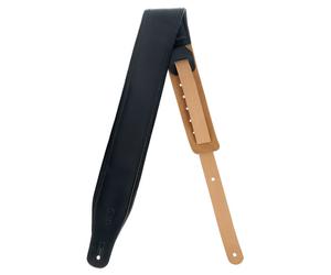 Levys Amped Leather 3" BK