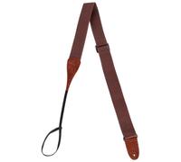 Levy's, MC8A-BRN Tracolla in Cotone, con Laccio, con Terminali in Pelle Scamosciata, Regolabile Fino a 70", Colore Brown