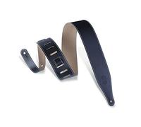 Levy's DM17-XL-BLK Tracolla Per Chitarra 2.5" Leather Strap - Edge Stitch - Black XL