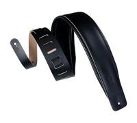 Levy's DM1PD-BLK 3-inch Leather Guitar Straps