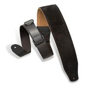 Levys Tracolla per chitarra MRHSP-BLK Right Height – pelle scamosciata imbottita 2 1/2" Nero