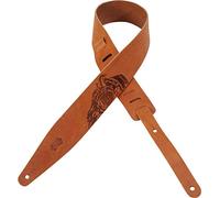 Levy's Leathers MV317SCD-TAN - Sacred Veg-Tan con cinturino in rilievo Bison, 6,3 cm