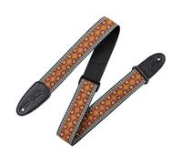 Levy's Leathers Original Hootenanny Series (M8HT-26) - Tracolla per chitarra, tessuto jacquard, larghezza 5 cm, colore rosso