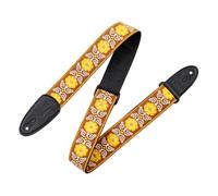 Levy's Leathers Original Hootenanny Series - Tracolla per chitarra, tessuto jacquard, larghezza 5 cm, colore giallo (M8HT-27)
