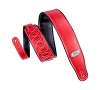Levy's, M26VP-RED_BLK, Tracolla in Vinile Reversibile Red e Black 2 3/4" Larghezza 2 3/4" (6.98 cm), Lunghezza: 56" (142.24 cm),Colore Red e Black