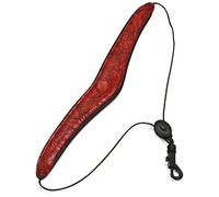Levy's, M27W-001, Tracolla per Sax, Tre Strati Imbottita, Ricoperta in Morbida Pelle, Larghezza 2"(5 cm), Lunghezza Regolabile fino a 25" (63.5 cm), Colore Red Black