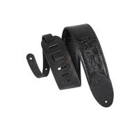 Levy's, M4WP-007 Tracolla in Pelle Sundance Black Rose 3", Tracolla per Chitarra e Basso, In Pelle, Con Motivi Floreali, Lunghezza Regolabile fino a 52" (132 cm), Colore Black Rose