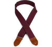 LEVY'S, M7WC-BRG Tracolla Traveler in tela cerata Burgundy 2", Larghezza 2" (5.08 cm), Lunghezza: regolabile fino a 60" (152.4), Colore Burgundy