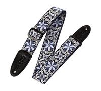 Levy's, M8HT-10 Tracolla in Tessuto Floral Blue and White 2", Larghezza 2" (5.08 cm), Lunghezza Regolabile fino a 60" (152.4 cm), Colore Floral blue e White