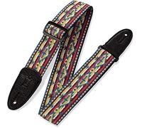 Levy's, M8HT-22 Tracolla in Tessuto Western Red and Yellow 2", Larghezza 2" (5.08 cm), Lunghezza Regolabile fino a 60" (152.4 cm), Colore Western Red e Yellow
