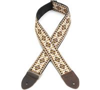 LEVY'S, M8HTV-07 Tracolla in jacquard 2", Terminali in Pelle e Fibbie, Spessore di 2" (5.08 cm), Lunghezza Regolabile fino a 56" (142.24 cm)