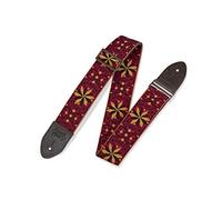 LEVY'S, M8HTV-21 Tracolla in jacquard 2, Terminali in Pelle e Fibbie in Ottone, Larghezza 2" (5.08 cm), Lunghezza Regolabile fino a 56" (142.24 cm)