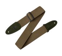 Levy's, MC8-GRN Tracolla in cotone Army Green con terminali in pelle scamosciata Army Green 2", Larghezza 2" (5.08 cm), Lunghezza Regolabile fino a 60" (152.4 cm), Colore Green