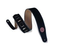 LEVY'S - MSS3-BLK - Signature Series suede and leather guitar and bass strap