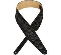 Levys Black Paisley Suede Strap 3"