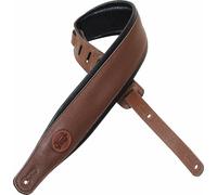 Levys Pad. Garm. Leather Strap 3"BRN