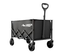 LEWANJA 100L Carrello Pieghevole Robusto, Carretto da Giardino per Festival, Campeggio, Spiaggia e Spesa, Manico Regolabile, Portata 100kg