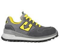 Lewer Scarpe da Lavoro Londra Skill S1-P, Grigio/Giallo, Taglia 44