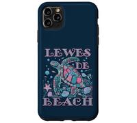 LEWES BEACH DE TURTLE LOVER SOUVENIR SPIAGGIA COLORATO Custodia per iPhone 11 Pro Max