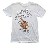 Lewis Capaldi Snow Leopard autorizzato Uomo maglietta