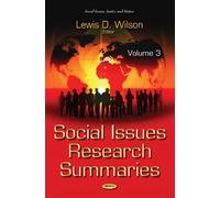Lewis D Wilson Social Issues Research Summaries (with Biograp (Copertina rigida)