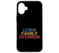 Lewis Family Reunion Cognome personalizzato Retro Custodia per iPhone 16 Plus