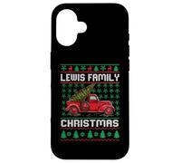 Lewis Family Ugly Christmas Sweater Red Truck Funny Xmas Custodia per iPhone 16