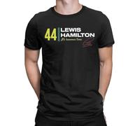 Lewis Hamilton Car Racing Men's Cotton T-Shirt Short Sleeve O-Neck T-Shirt, Funny Clothing