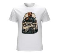 Lewis Hamilton Formula Racing Driver Car Racers Speed Retro Mens Graphic Short Sleeve Casual T Shirt Size XXL