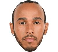 Lewis Hamilton (Stoic) Maschere di persone famose, facce di cartone