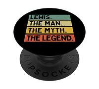 Lewis L'uomo Il mito La leggenda divertente citazione personalizzata PopSockets PopGrip Adesivo