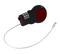 Lewis N. Clark Lucchetto con cavo retrattile in acciaio da 76 cm, Rosso