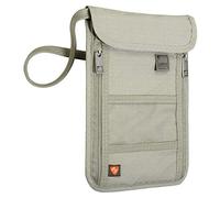 Lewis N Clarks RFID-Blocking Neck Stash Personalausweishülle, Beige