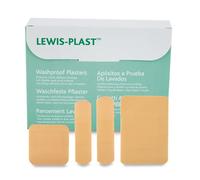 LEWIS-PLAST Premium Cerotti Impermeabili, Traspiranti e Assortiti, Adatti per Ogni Tipo di Ferite Minori e Graffi, Guarigione Veloce ed Efficace - Pacco da 100 Cerotti