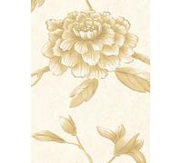 Lewis & Wood Carta da parati Jasper Peony - Buttermilk Reverse