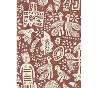 Lewis & Wood Carta da parati Minna Maze - Russet