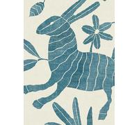 Lewis & Wood Carta da parati Otomi - Bluebird