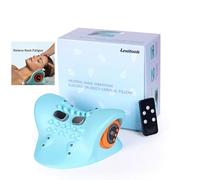 lewitools 2025 Nuovo massaggiatore per collo elettrico a 6 livelli di intensità di massaggio riscaldato barella per il collo portatile 4D massaggiatore cervicale trazione cervicale cuscino massaggio