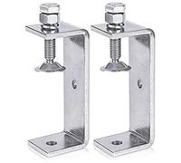 LEWITORS 2 morsetti in metallo C per la lavorazione del legno, morsetto ad alte prestazioni, con aperture per ganasce larghe 100 mm, aiuto per officina in acciaio, per falegnameria e progetti fai da