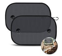 LEWONPO Tendine Parasole Auto Bambini, 2 Pezzi Accessori Finestrini Laterali Parabrezza Protezione Solare Raggi UV, 50 x 30cm