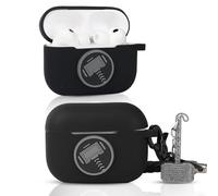 LEWOTE Custodia compatibile con Apple AirPods Pro 3 protettiva divertente e carina custodia sottile con portachiavi bambola (martello)